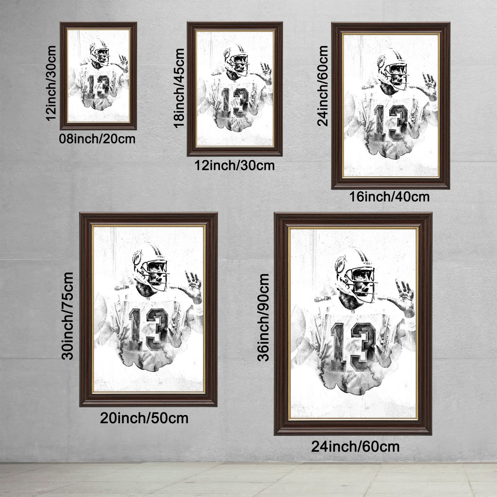 Dan Marino Art Sports Decorative Poster School Dormitory 2 Canvas Wall Art Poster Decor Gift