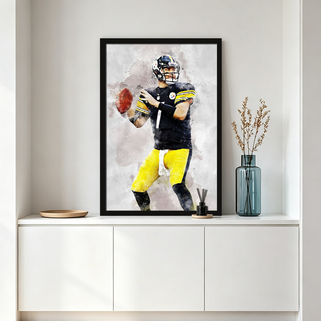 Ben Roethlisberger Celebrity Sports Art Poster School Dining Room Decoration 8 Canvas Wall Art Poster Decor Gift