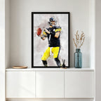 Ben Roethlisberger Celebrity Sports Art Poster School Dining Room Decoration 8 Canvas Wall Art Poster Decor Gift