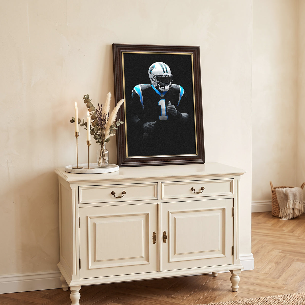 Cam Newton Art Sports Decorative Poster School Dormitory 3 Canvas Wall Art Poster Decor Gift
