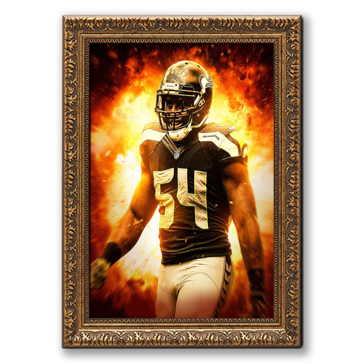 Bobby Wagner Art Sports Decorative Poster School Dormitory 9 Canvas Wall Art Poster Decor Gift