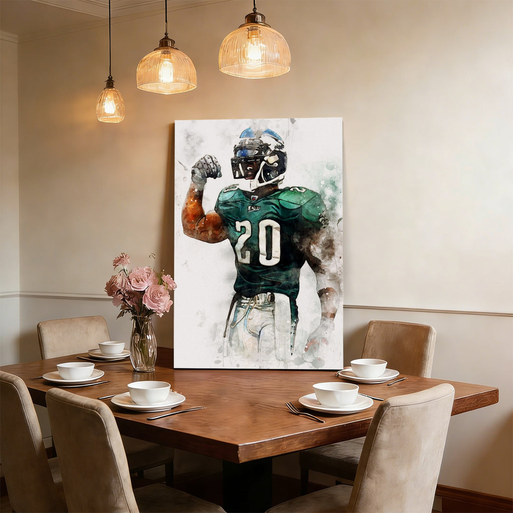 Brian Dawkins Art Poster 3 Canvas Wall Art Poster Decor Gift