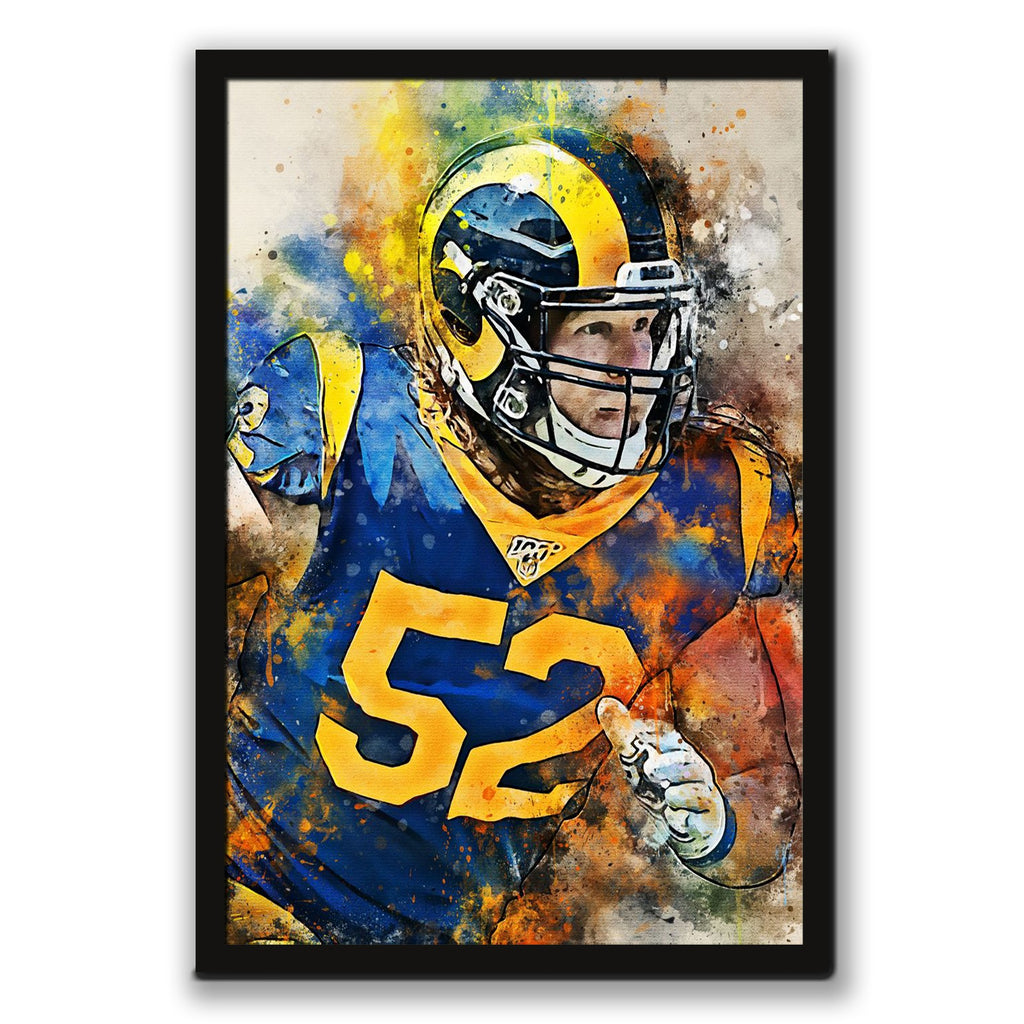 Clay Matthews Celebrity Sports Art Poster School Dining Room Decoration 1 Canvas Wall Art Poster Decor Gift
