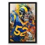 Clay Matthews Celebrity Sports Art Poster School Dining Room Decoration 1 Canvas Wall Art Poster Decor Gift
