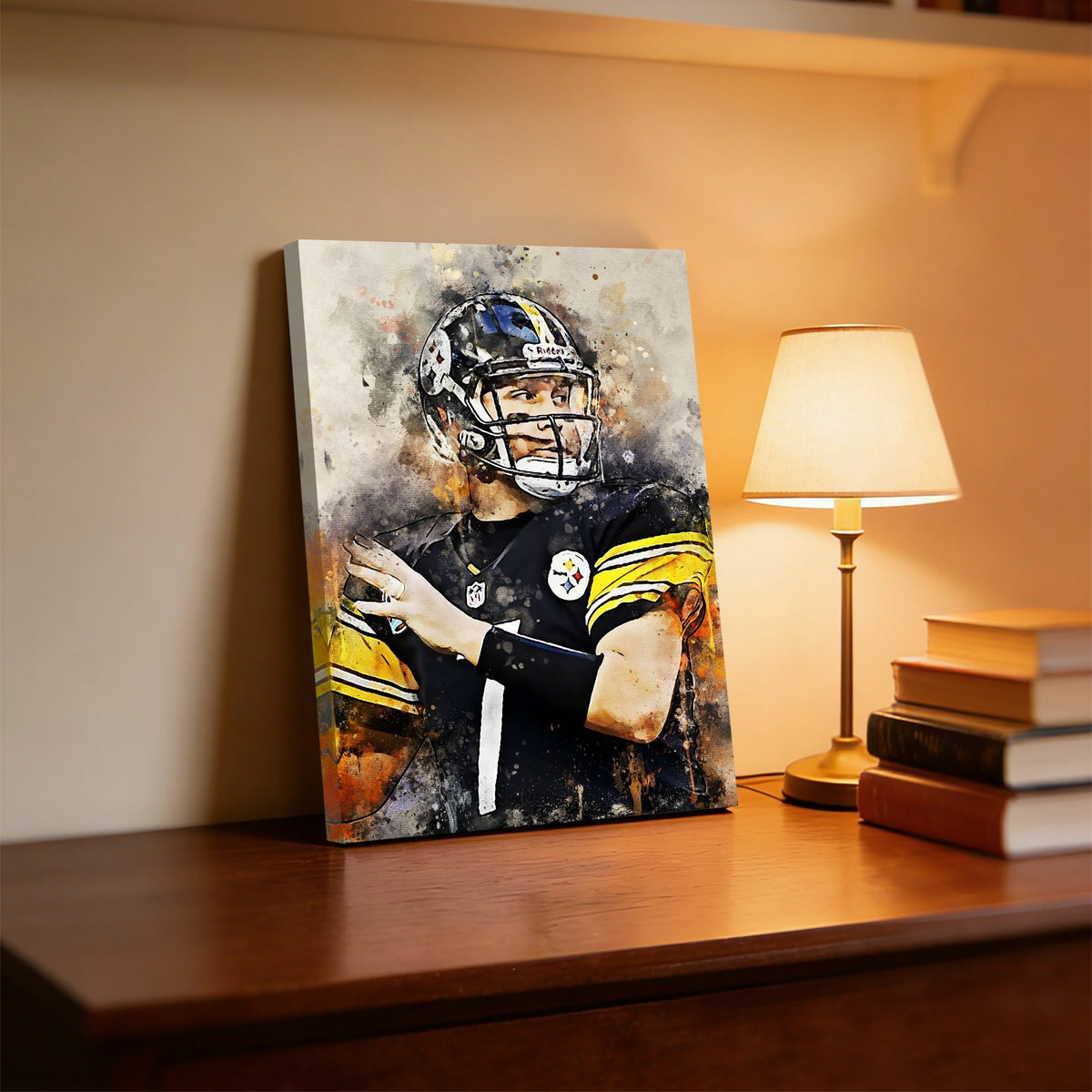Ben Roethlisberger Celebrity Sports Art Poster School Dining Room Decoration 6 Canvas Wall Art Poster Decor Gift