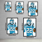 Christian McCaffrey Celebrity Sports Art Poster School Dining Room Decoration 9 Canvas Wall Art Poster Decor Gift