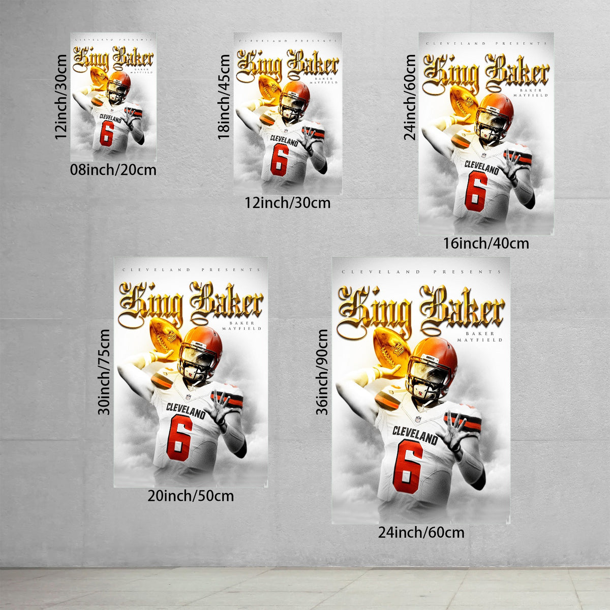 Baker Mayfield Celebrity Sports Art Poster School Dining Room Decoration 4 Canvas Wall Art Poster Decor Gift
