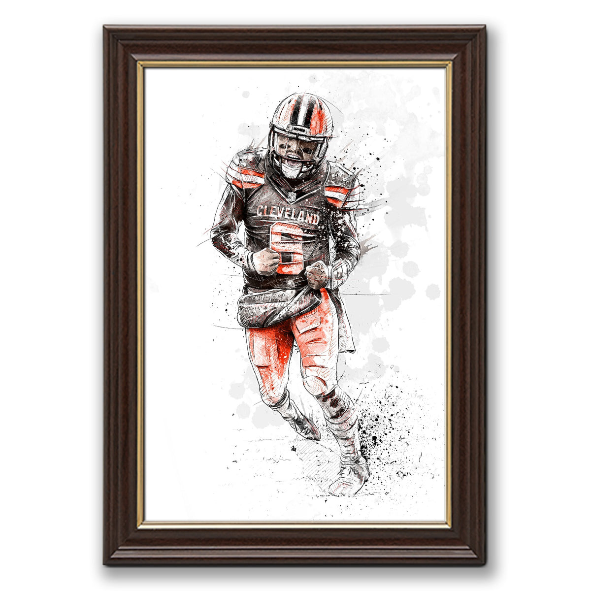 Baker Mayfield Art Sports Decorative Poster School Dormitory 0 Canvas Wall Art Poster Decor Gift
