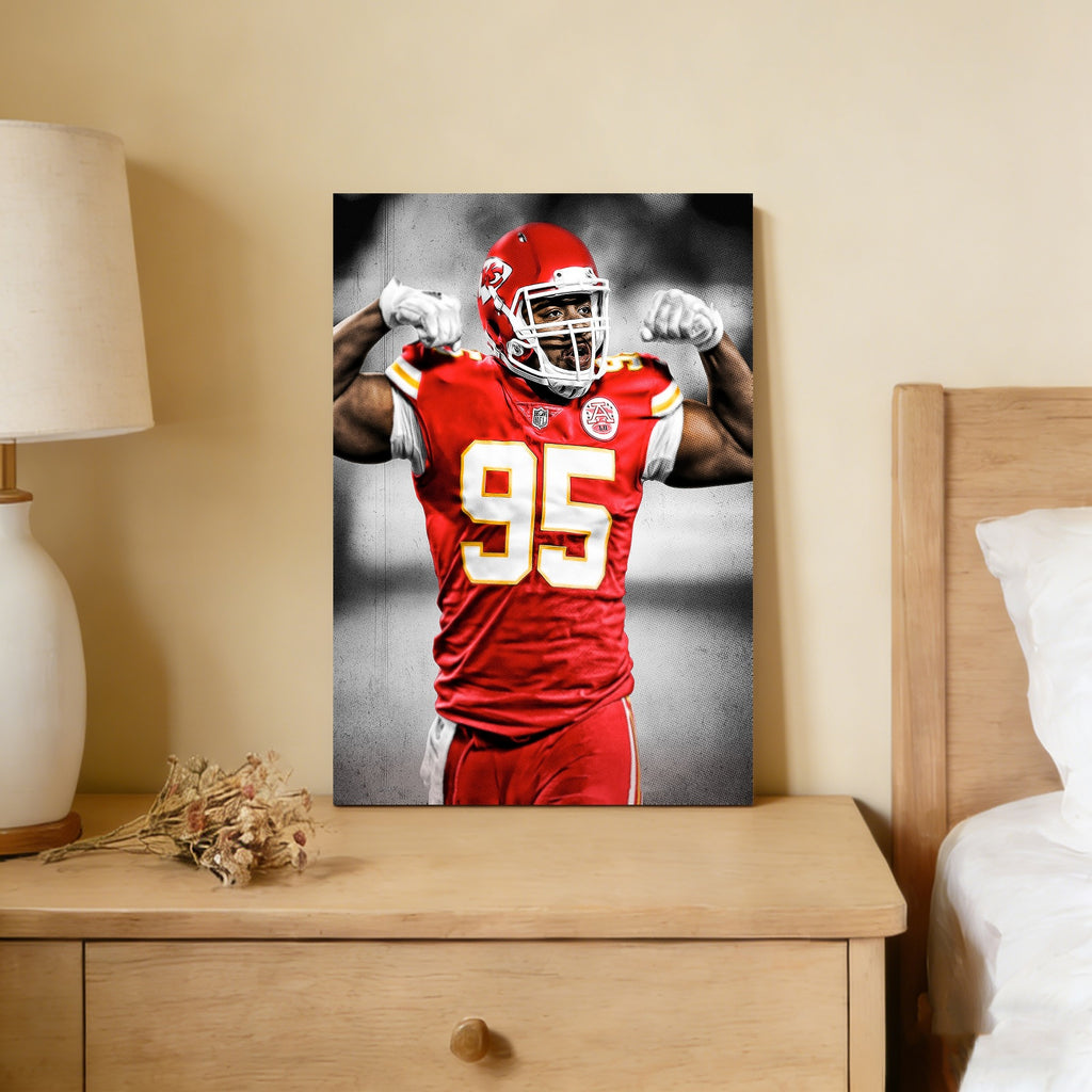 Chris Jones Art Sports Decorative Poster School Dormitory 7 Canvas Wall Art Poster Decor Gift