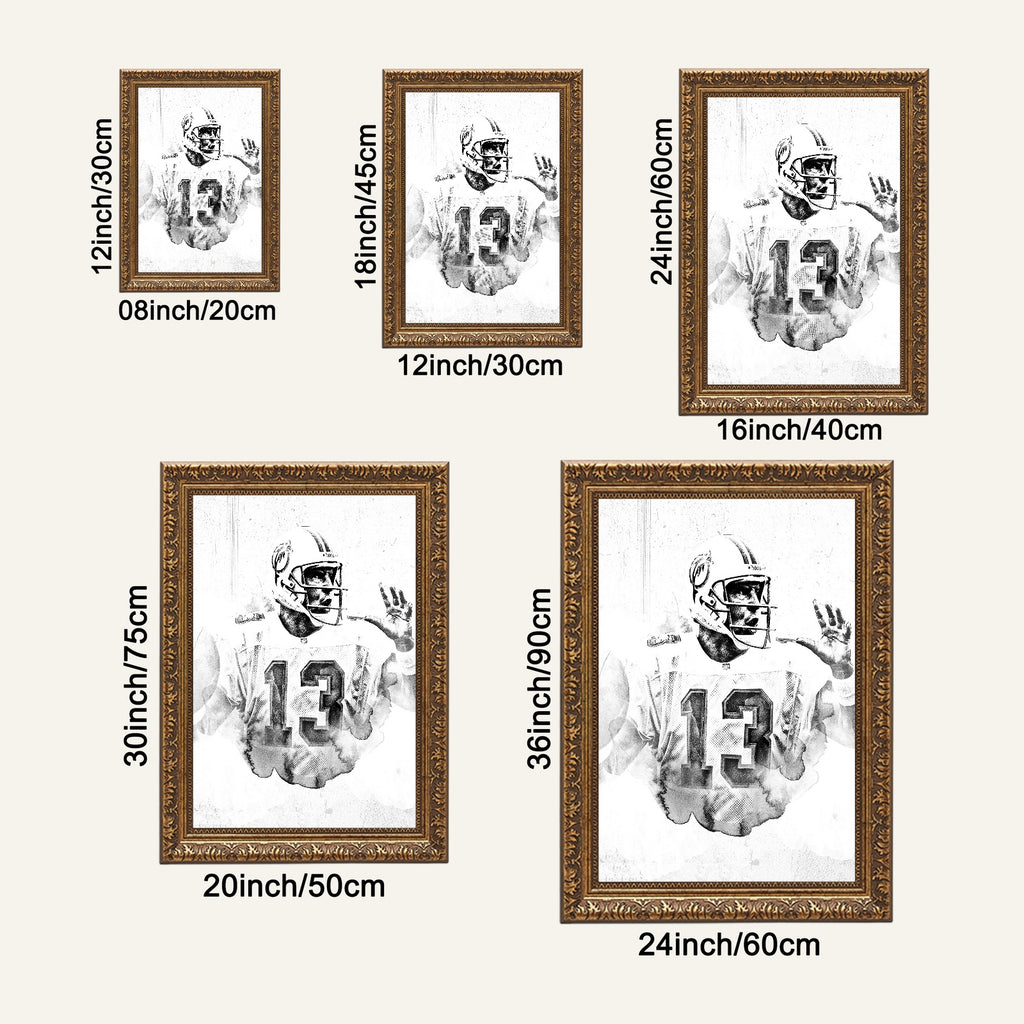 Dan Marino Art Sports Decorative Poster School Dormitory 2 Canvas Wall Art Poster Decor Gift