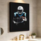 Christian McCaffrey Art Sports Decorative Poster School Dormitory 5 Canvas Wall Art Poster Decor Gift