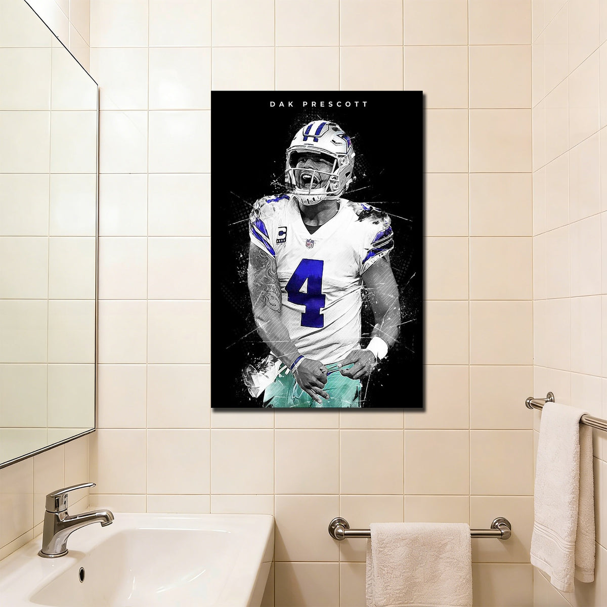 Dak Prescott Art Poster 1 Canvas Wall Art Poster Decor Gift