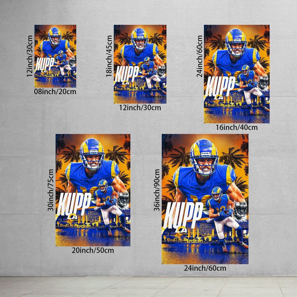 Cooper Kupp Sports Decoration Poster 2 Canvas Wall Art Poster Decor Gift