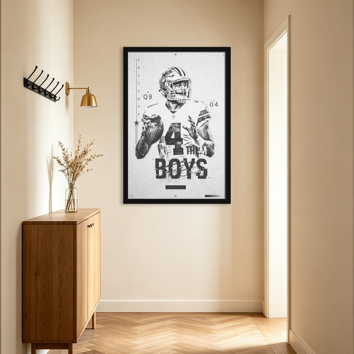 Dak Prescott Celebrity Sports Art Poster School Dining Room Decoration 1 Canvas Wall Art Poster Decor Gift