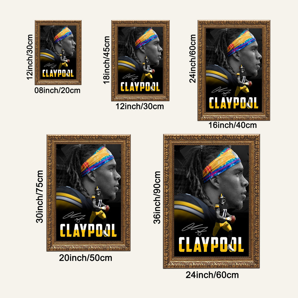 Chase Claypool Sports Celebrity Art Deco Poster 1 Canvas Wall Art Poster Decor Gift