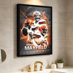 Baker Mayfield Sports Celebrity Art Deco Poster 10 Canvas Wall Art Poster Decor Gift