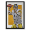 Ben Roethlisberger Sports Celebrity Art Deco Poster 1 Canvas Wall Art Poster Decor Gift