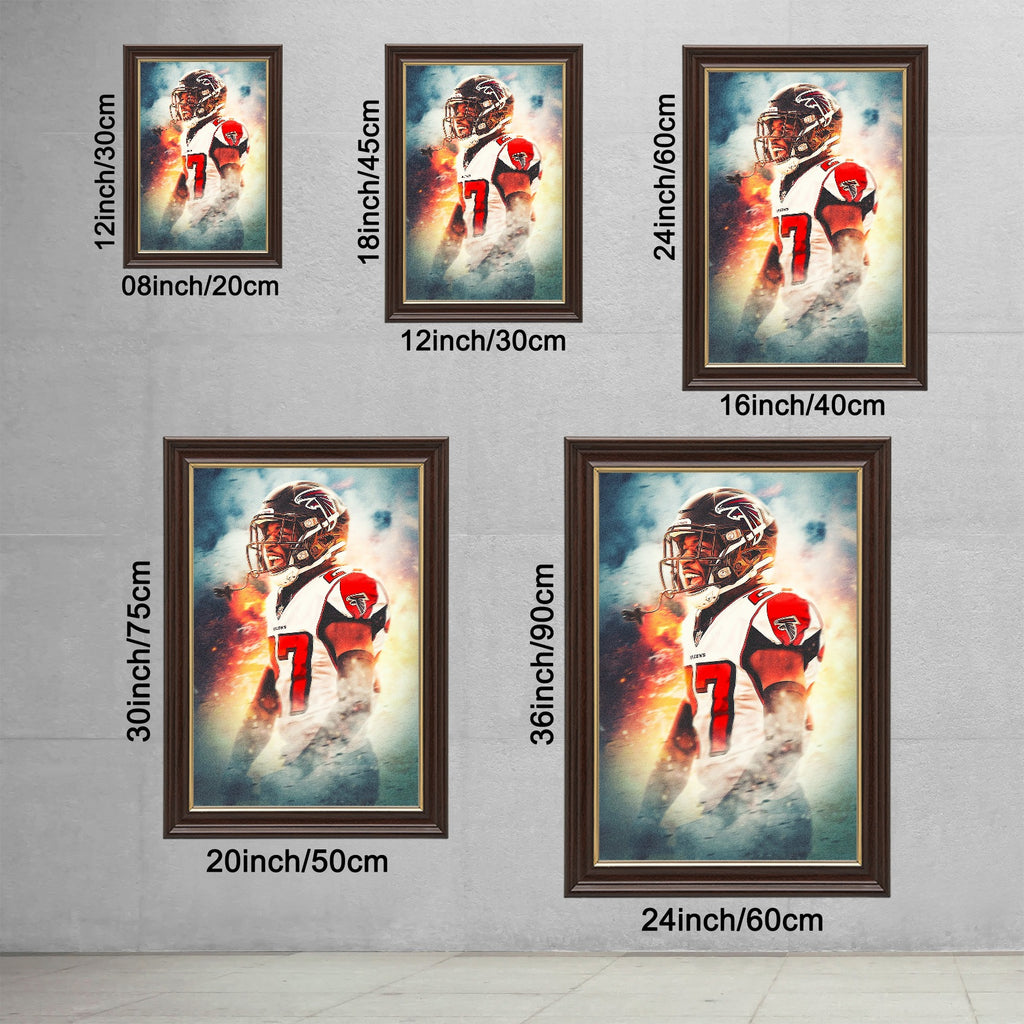 Damontae Kazee Art Sports Decorative Poster School Dormitory 5 Canvas Wall Art Poster Decor Gift