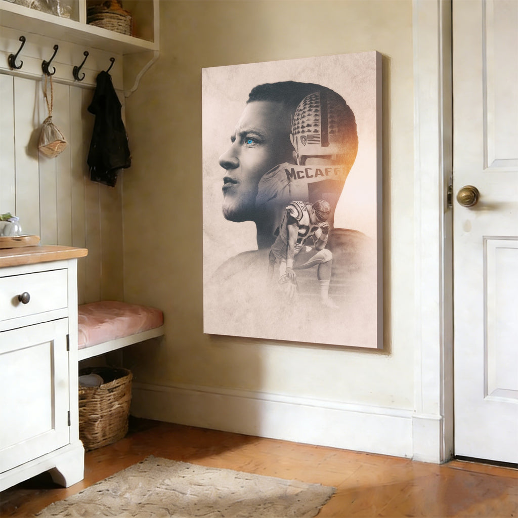 Christian McCaffrey Art Sports Decorative Poster School Dormitory 6 Canvas Wall Art Poster Decor Gift