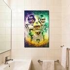 Cris Carter Duron Carter Kenny Stafford Art Sports Decorative Poster School Dormitory 4 Canvas Wall Art Poster Decor Gift