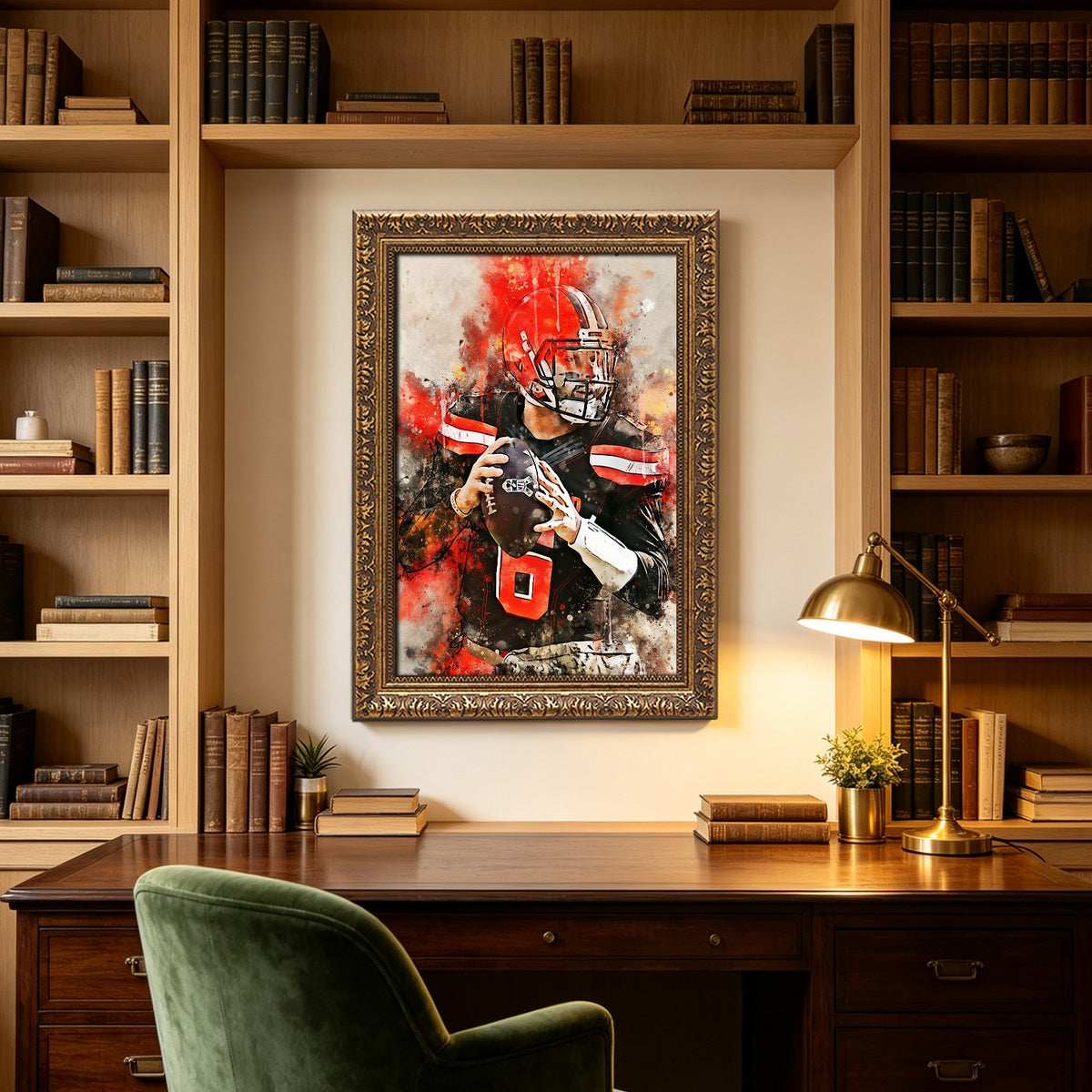 Baker Mayfield Celebrity Sports Art Poster School Dining Room Decoration 10 Canvas Wall Art Poster Decor Gift