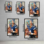 Dak Prescott Celebrity Sports Art Poster School Dining Room Decoration 2 Canvas Wall Art Poster Decor Gift
