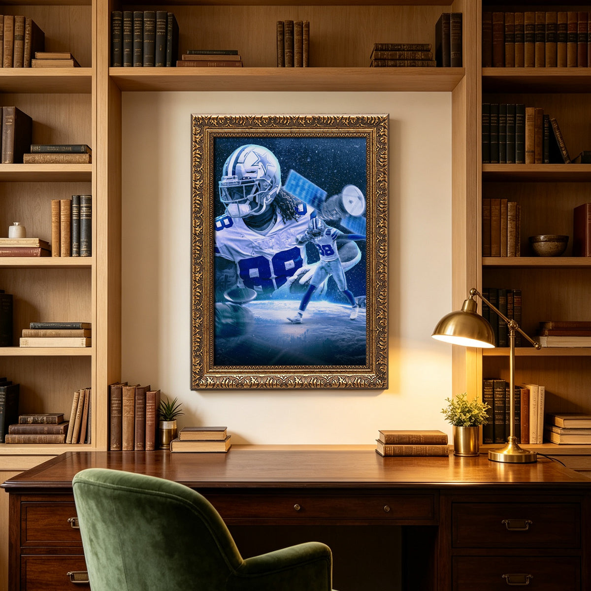 CeeDee Lamb Sports Celebrity Art Deco Poster 1 Canvas Wall Art Poster Decor Gift