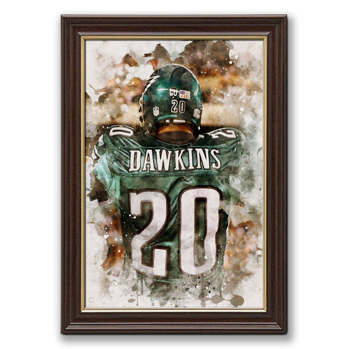 Brian Dawkins Art Poster 0 Canvas Wall Art Poster Decor Gift