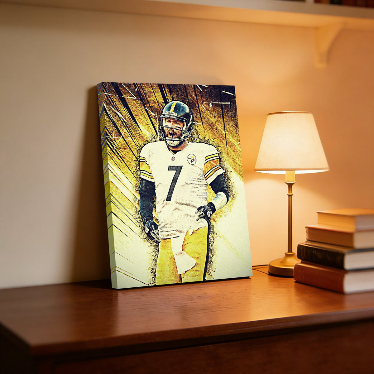 Ben Roethlisberger Celebrity Sports Art Poster School Dining Room Decoration 5 Canvas Wall Art Poster Decor Gift