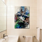 Chris Carson Celebrity Sports Art Poster School Dining Room Decoration 0 Canvas Wall Art Poster Decor Gift