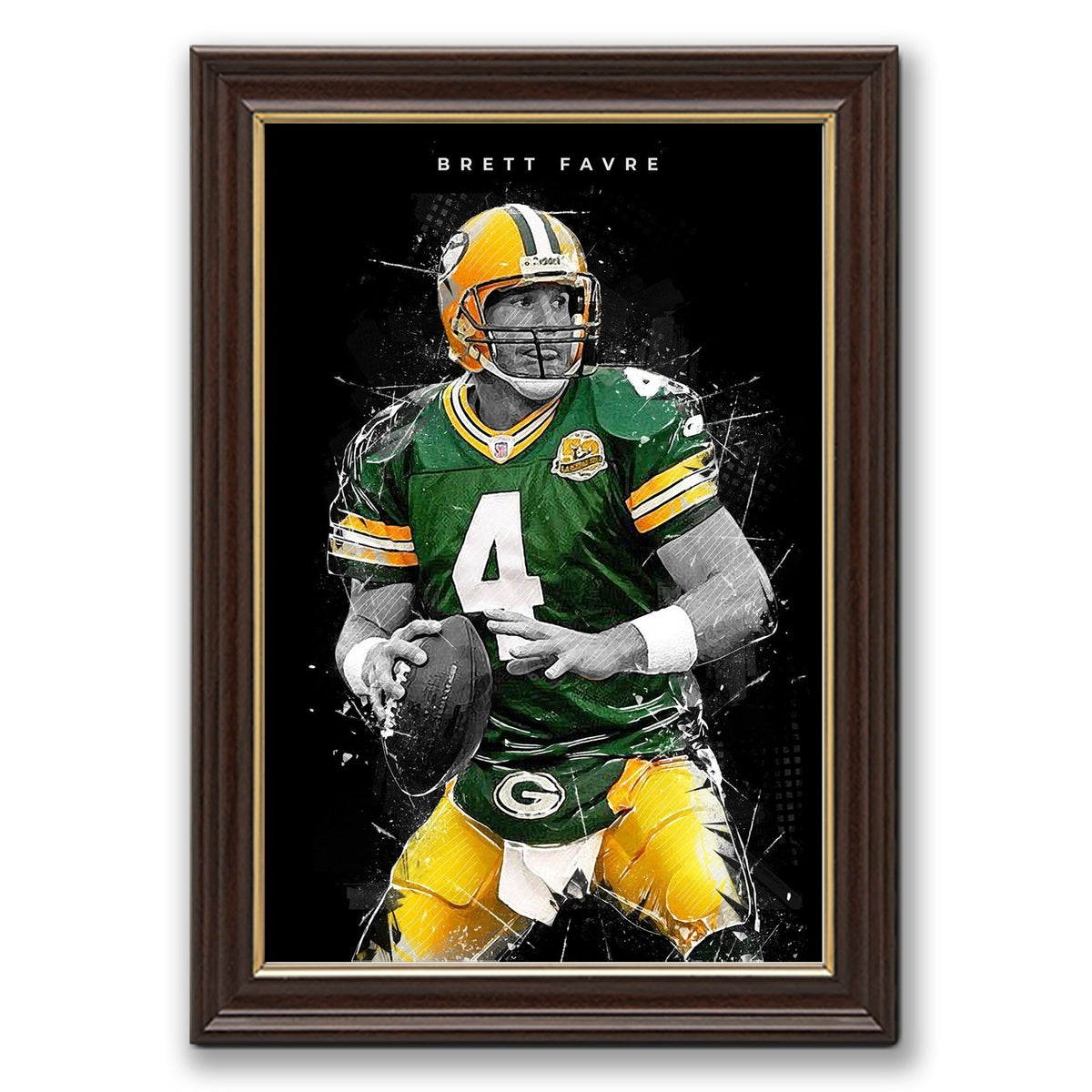 Brett Favre Art Poster 1 Canvas Wall Art Poster Decor Gift