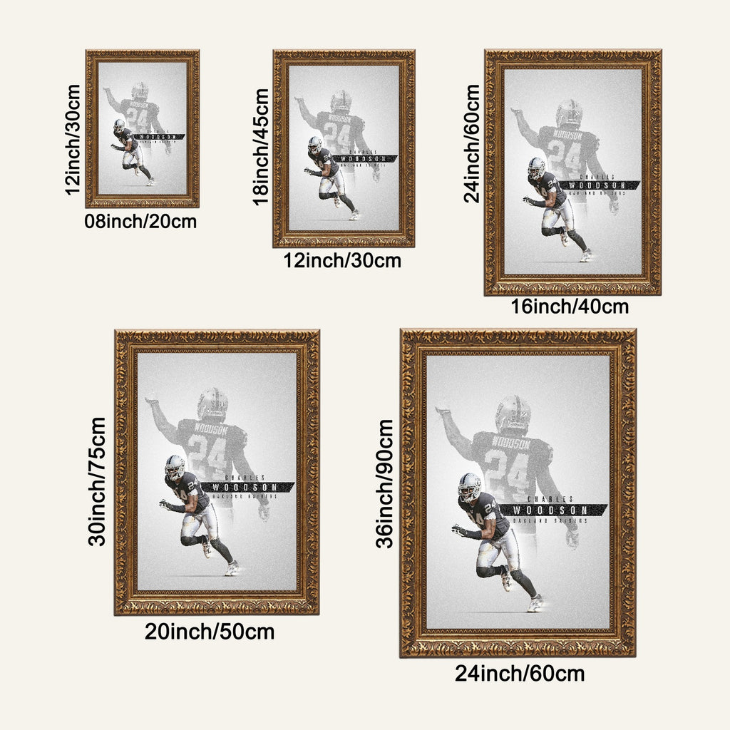 Charles Woodson Celebrity Sports Art Poster School Dining Room Decoration 6 Canvas Wall Art Poster Decor Gift