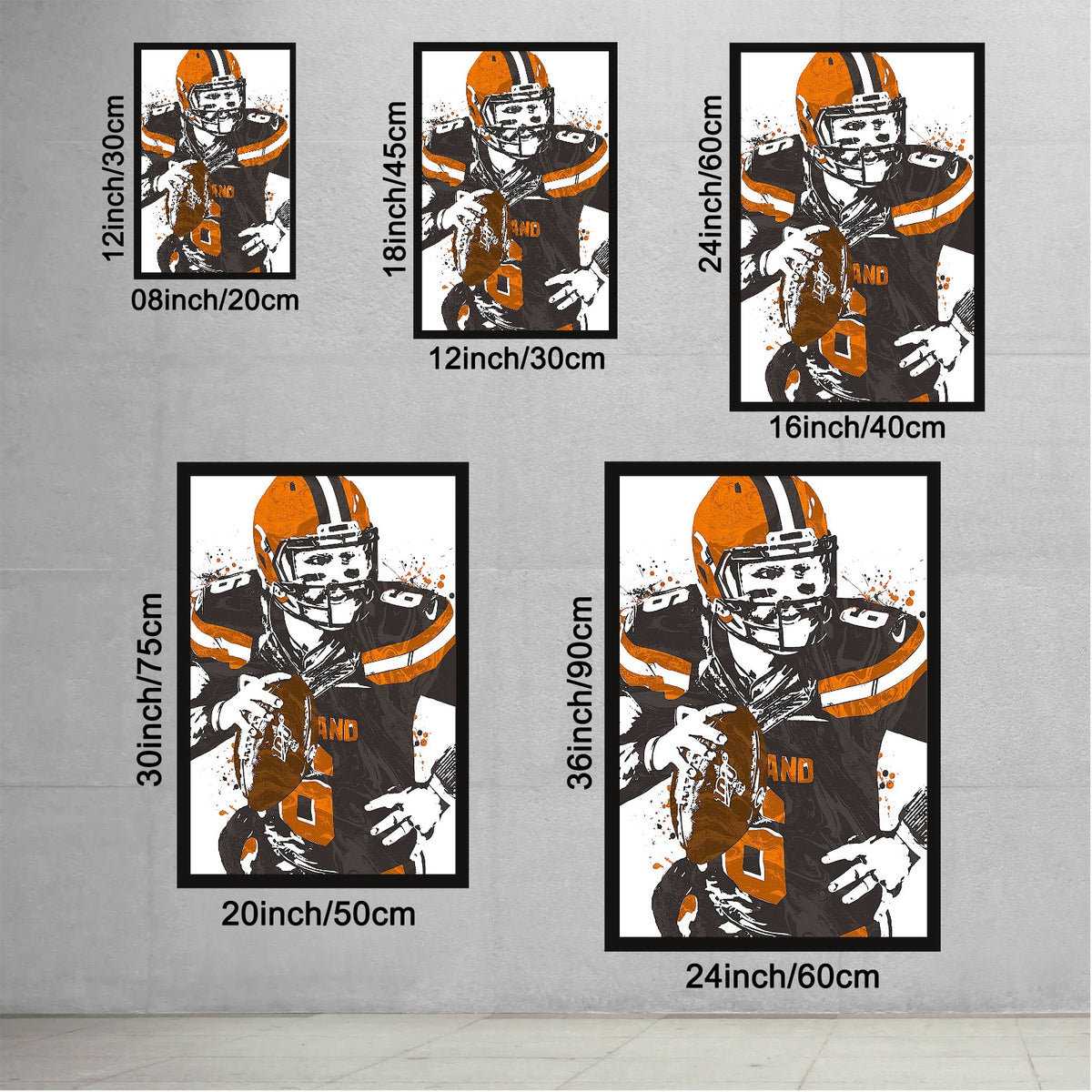 Baker Mayfield Art Poster 1 Canvas Wall Art Poster Decor Gift