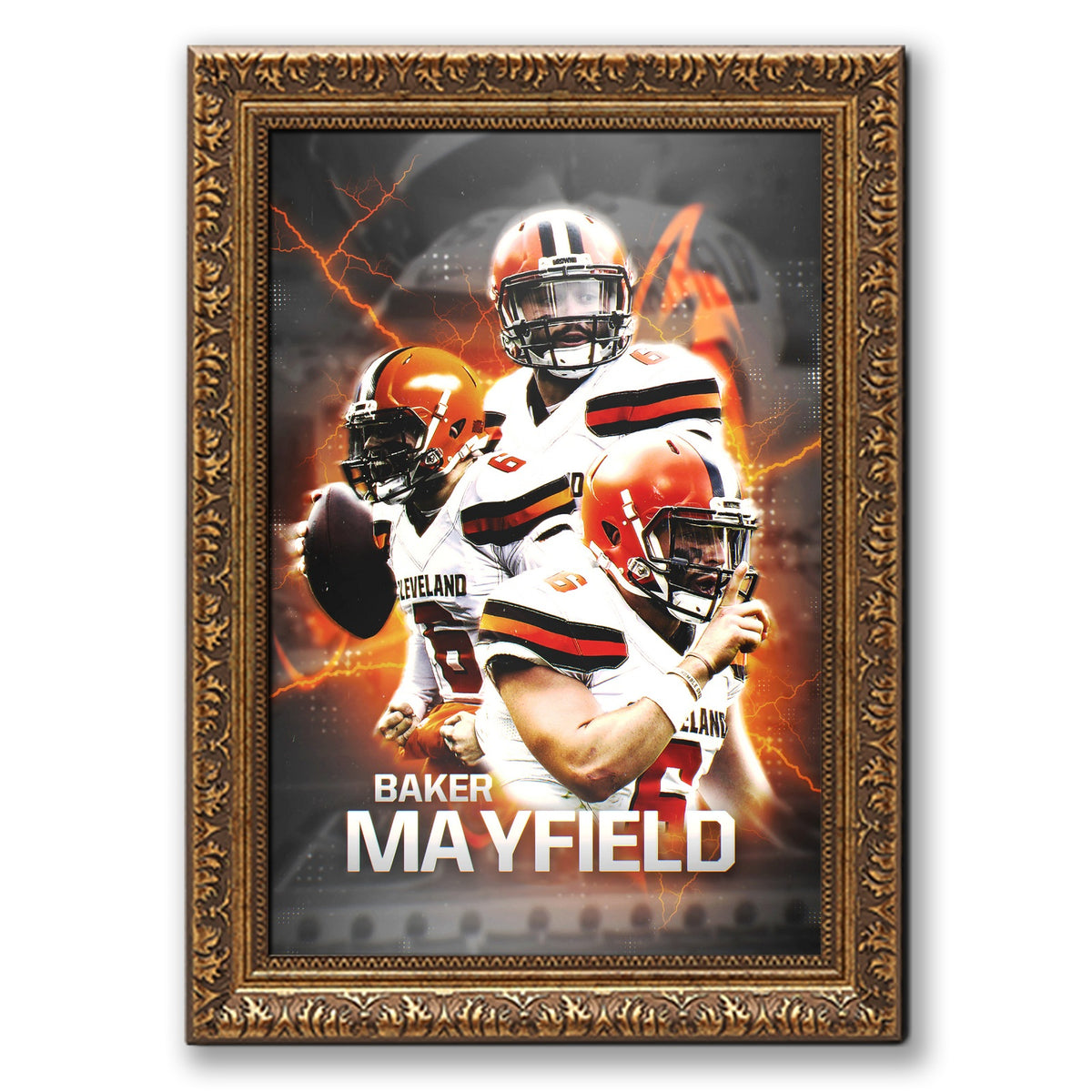 Baker Mayfield Sports Celebrity Art Deco Poster 10 Canvas Wall Art Poster Decor Gift