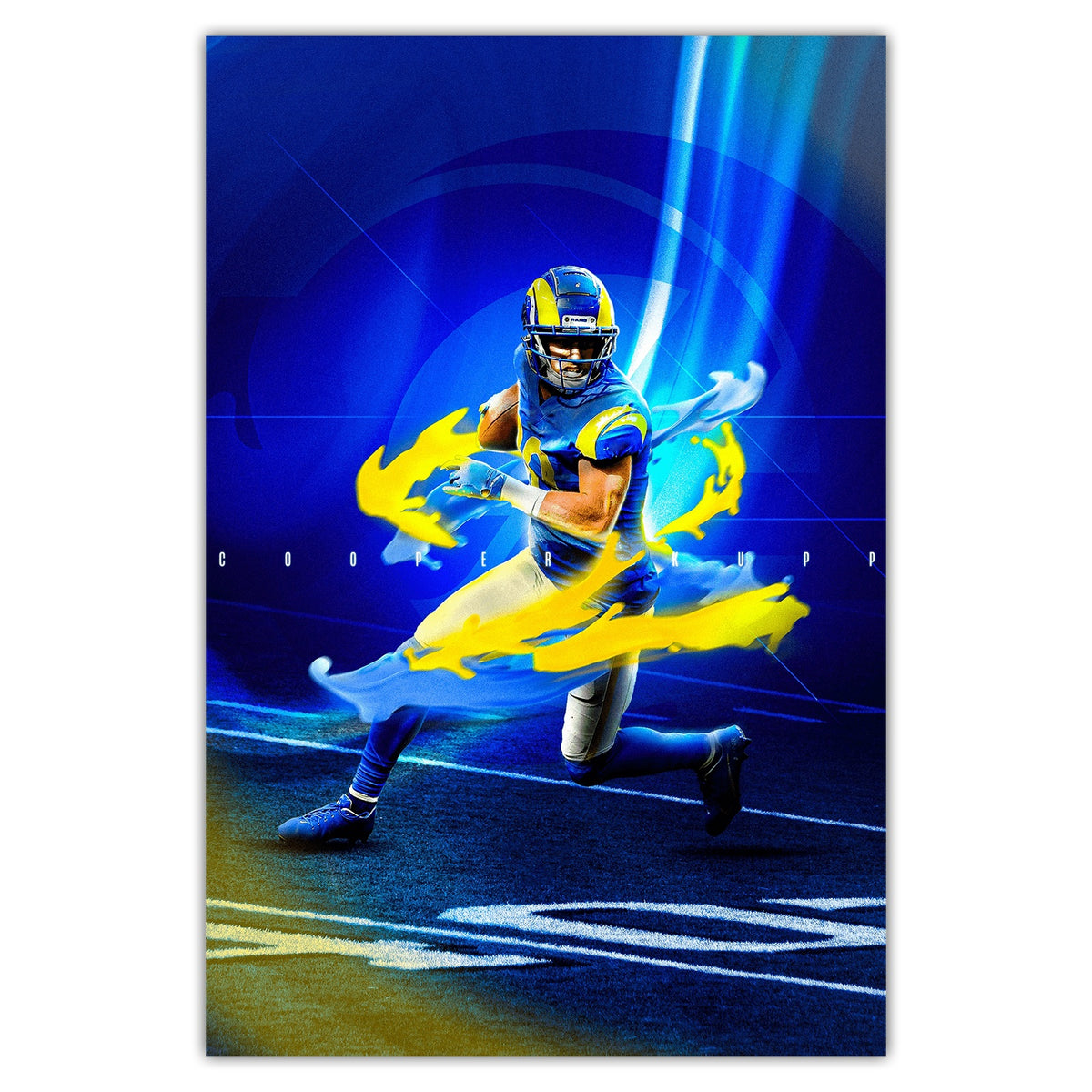 Cooper Kupp Sports Decoration Poster 3 Canvas Wall Art Poster Decor Gift