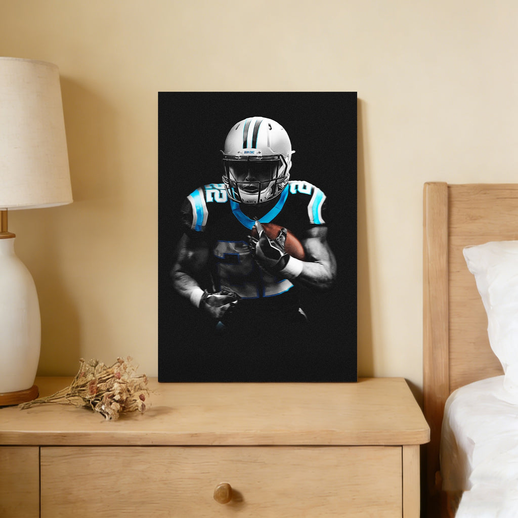 Christian McCaffrey Art Sports Decorative Poster School Dormitory 5 Canvas Wall Art Poster Decor Gift