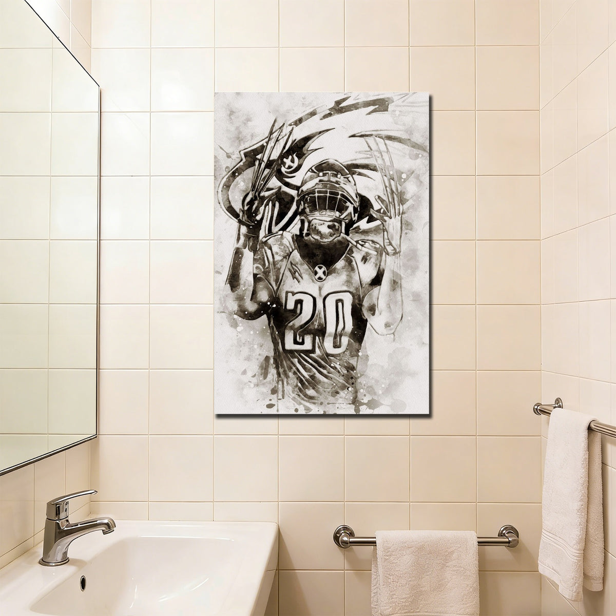 Brian Dawkins Art Poster 5 Canvas Wall Art Poster Decor Gift