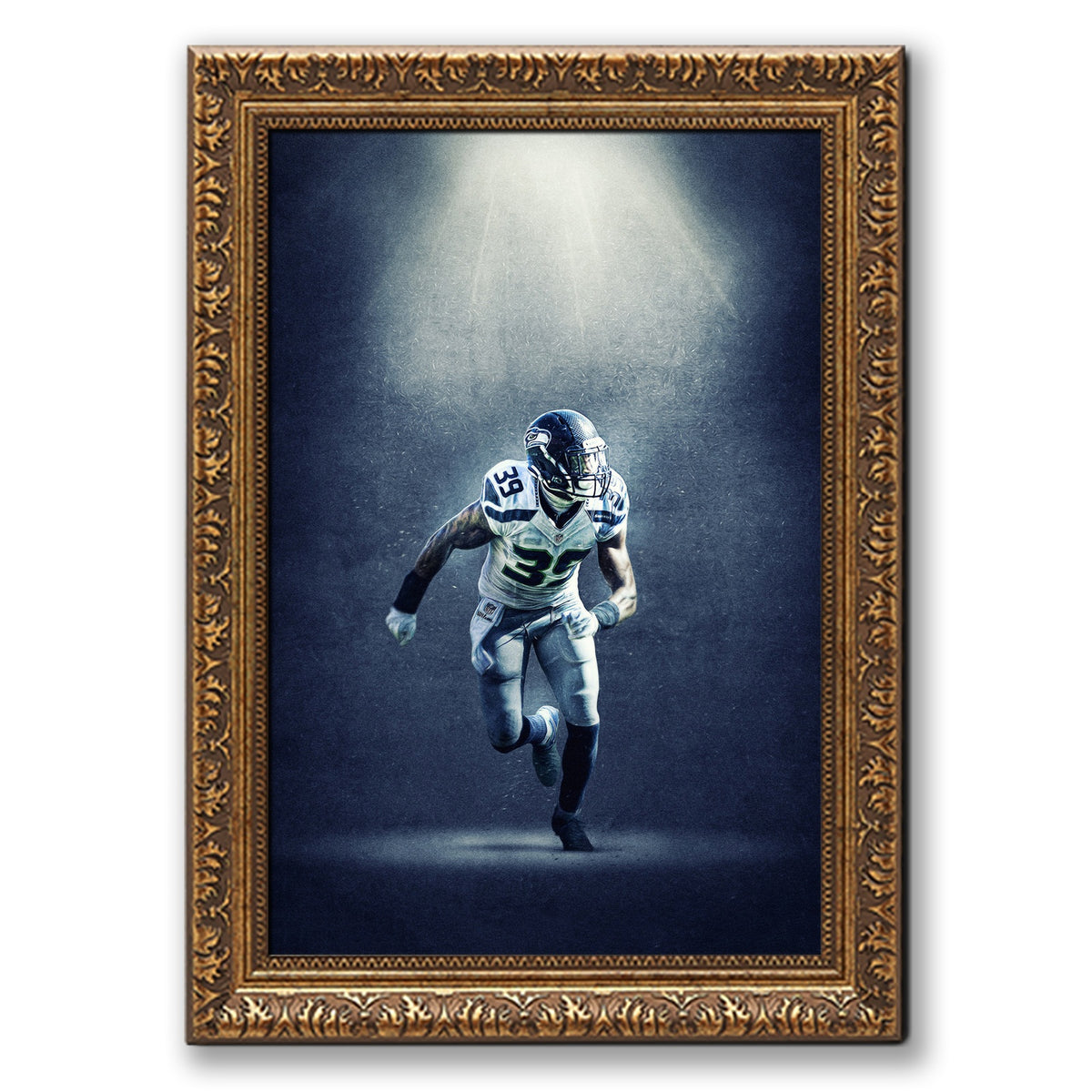 Brandon Browner Art Sports Decorative Poster School Dormitory 8 Canvas Wall Art Poster Decor Gift