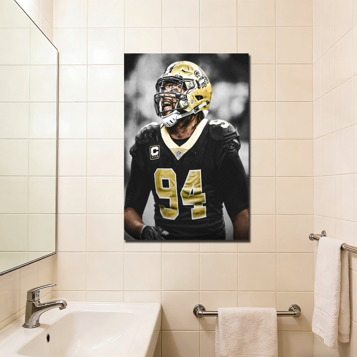 Cameron Jordan Celebrity Sports Art Poster School Dining Room Decoration 1 Canvas Wall Art Poster Decor Gift