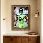 Bobby Wagner Art Sports Decorative Poster School Dormitory 7 Canvas Wall Art Poster Decor Gift