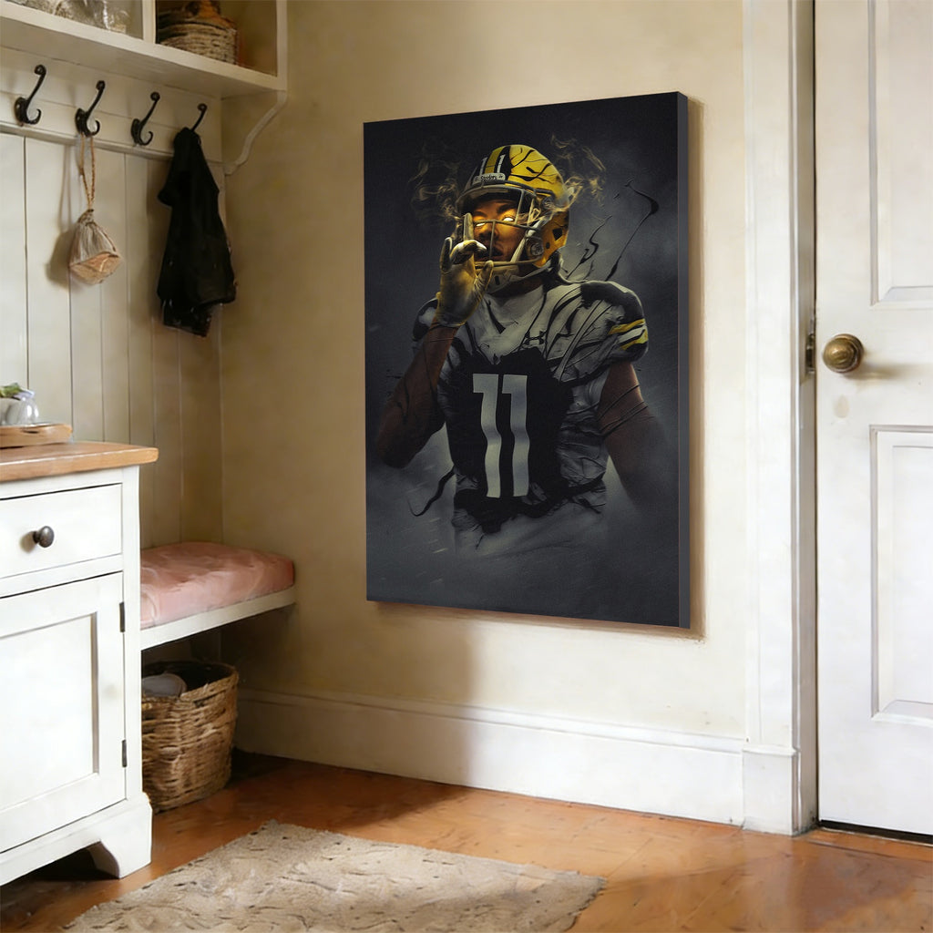 Chase Claypool Art Sports Decorative Poster School Dormitory 0 Canvas Wall Art Poster Decor Gift