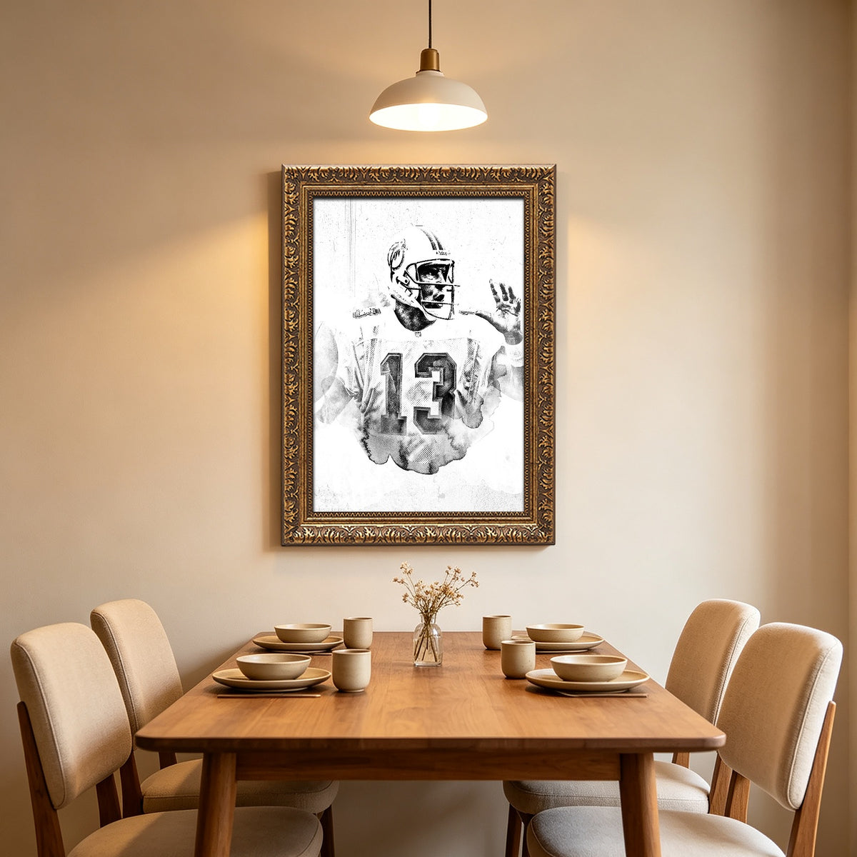 Dan Marino Art Sports Decorative Poster School Dormitory 2 Canvas Wall Art Poster Decor Gift