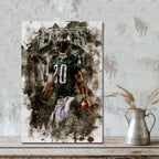 Brian Dawkins Art Poster 8 Canvas Wall Art Poster Decor Gift