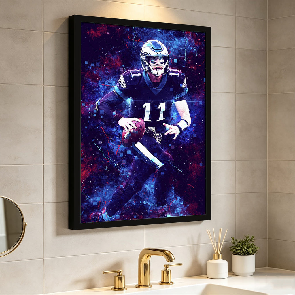 Carson Wentz Sports Celebrity Art Deco Poster 3 Canvas Wall Art Poster Decor Gift