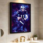 Carson Wentz Sports Celebrity Art Deco Poster 3 Canvas Wall Art Poster Decor Gift