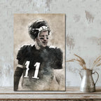 Carson Wentz Sports Celebrity Art Deco Poster 1 Canvas Wall Art Poster Decor Gift