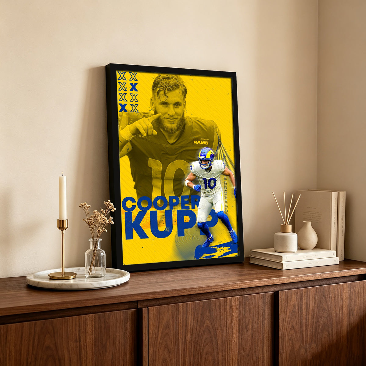 Cooper Kupp Sports Decoration Poster 4 Canvas Wall Art Poster Decor Gift
