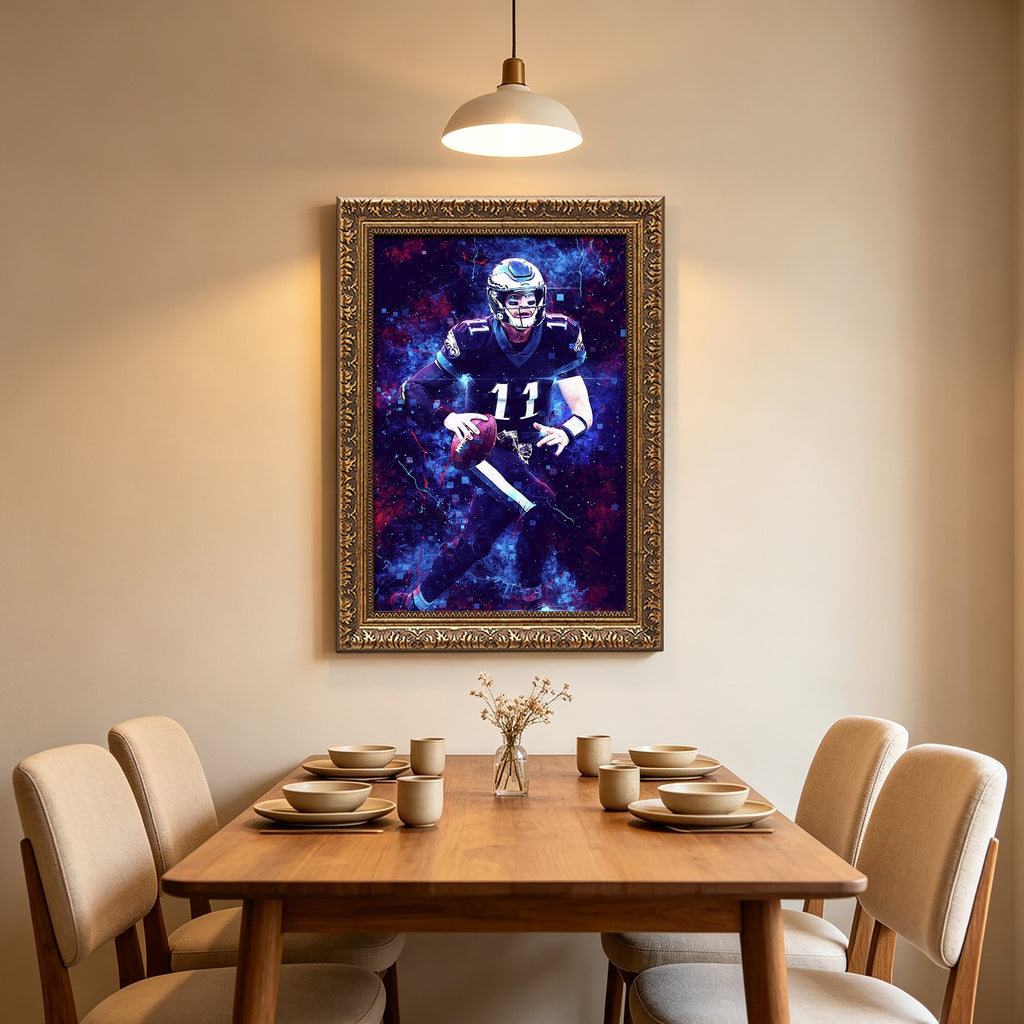 Carson Wentz Sports Celebrity Art Deco Poster 3 Canvas Wall Art Poster Decor Gift