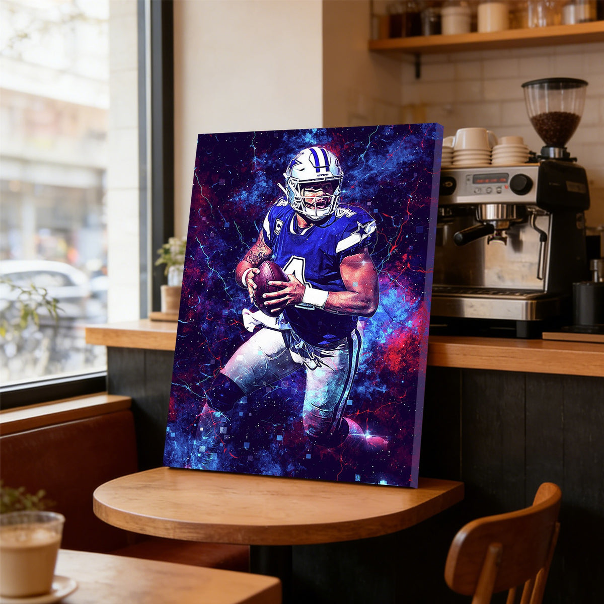 Dak Prescott Sports Celebrity Art Deco Poster 3 Canvas Wall Art Poster Decor Gift