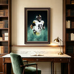 Cameron Heyward Celebrity Sports Art Poster School Dining Room Decoration 4 Canvas Wall Art Poster Decor Gift